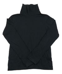 Černé triko s rolákem Alive