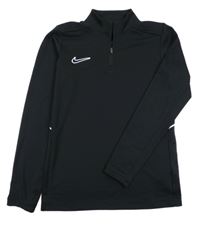 Černá sportovní funkční mikina s logem Nike