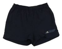Tmavomodré sportovní kraťasy s logem Adidas