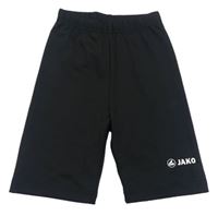 Černé sportovní elastické kraťasy Jako