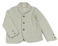 Světlešedý melírovaný teplákový kabátek H&M