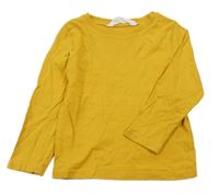 Hořčicové triko H&M