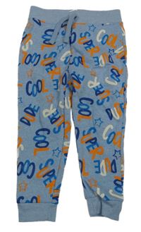 Světlemodré tepláky s nápisy Dunnes Stores