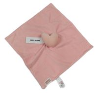 Nové - Růžový plyšový usínáček se srdíčkem DKNY 