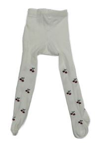 Bílé punčocháče s třešněmi H&M