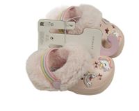 Nové - Světlerůžové zateplené gumové nazouváky s jednorožci Primark vel. 22