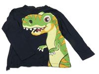 Tmavomodré triko s dinem 