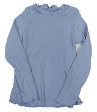 Světlemodré žebrované triko George