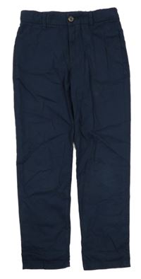 Tmavomodré chino kalhoty H&M