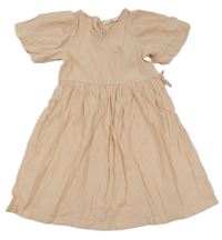 Světlerůžové mačkané šaty H&M