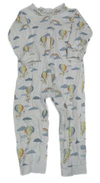 Bílý overal s balony a mraky H&M