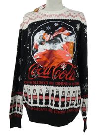 Nové - Dámský bílo-černý svetr se Santou Primark 