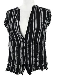 Dámská černo-bílá pruhovaná halenka Bodyflirt 