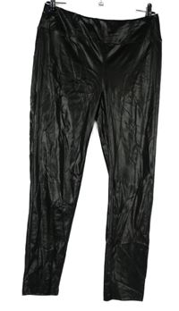 Dámské černé potažené legíny 