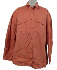 Dámská korálová košilová bunda TU