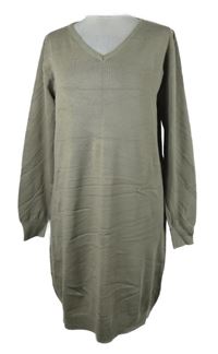 Dámské béžové svetrové šaty Up2Fashion 