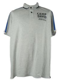 Pánské šedé polo tričko s logem Camp David vel. XXXL