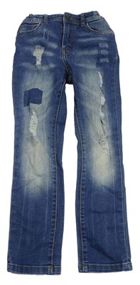 Modré skinny rifle s prošoupáním Denim Co.