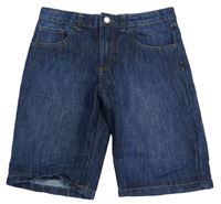 Tmavomodré short riflové kraťasy Denim Co.