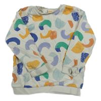 Bílo-barevná vzorovaná mikina M&S