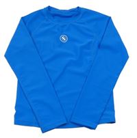 Modré UV triko s potiskem