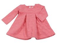 Růžové teplákové šaty se srdíčky Pep&Co