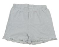 Bílo-modré teplákové kraťasy se srdíčky H&M