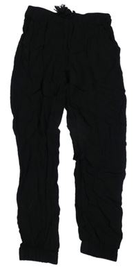 Černé lehké kalhoty H&M