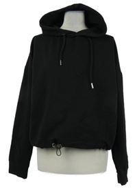 Dámská černá crop mikina s kapucí Tazzio