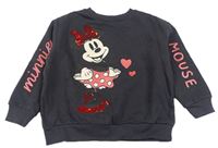 Antracitová mikina s Minnie Disney