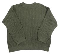 Khaki melírovaný svetr H&M