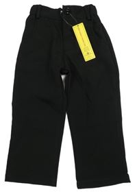 Nové - Černé společenské kalhoty 