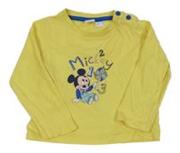 Žluté triko s Mickeym Disney