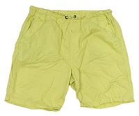 Citronové plátěné kraťasy Next