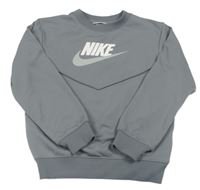 Šedá sportovní mikina s logem zn. Nike