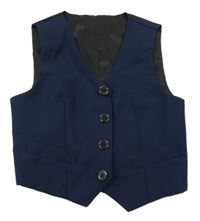 Tmavomodrá slavnostní vesta 