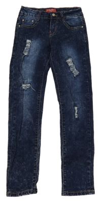 Tmavomodré plísňové rifle s prošoupáním 