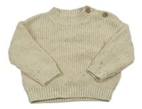 Béžový melírovaný svetr Reserved 