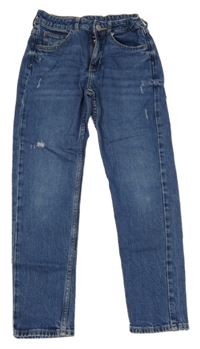 Tmavomodré relaxed fit rifle s prošoupáním H&M