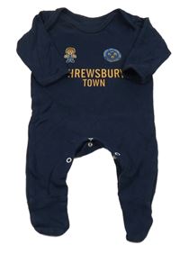 Tmavomodrý fotbalový overal s potiskem