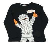 Černé triko s mumií H&M