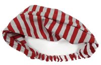 Červeno-bílá pruhovaná čelenka 