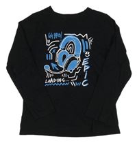 Černé triko se sluchátky George 