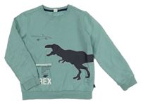 Světlezelená mikina s dinosaury S. Oliver