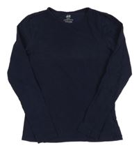 Tmavomodré triko H&M