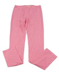 Neonově růžové puntíkaté melírované legíny H&M