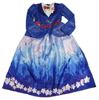 Nové - Kostým - Safírovo-modro-světlerůžovo-bílé šaty - Mary Poppins Disney