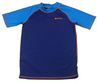 Tmavomodro-modré UV tričko s logem MOUNTAIN WAREHOUSE