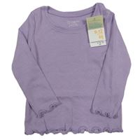 Nové - levandulové žebrované triko PRIMARK