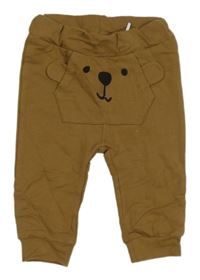 Hnědé tepláky s medvídkem/kapsou name it.